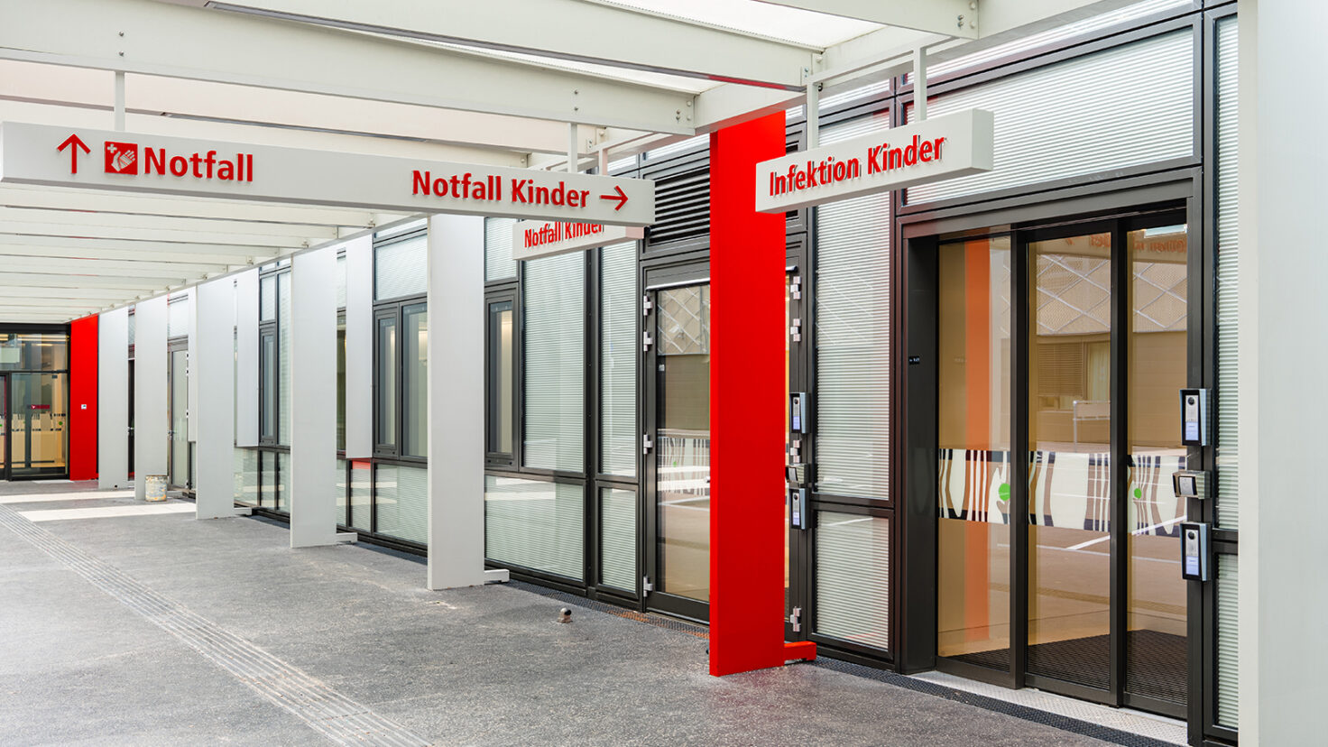 Leitsystem Klinik Floridsdorf Notaufnahme