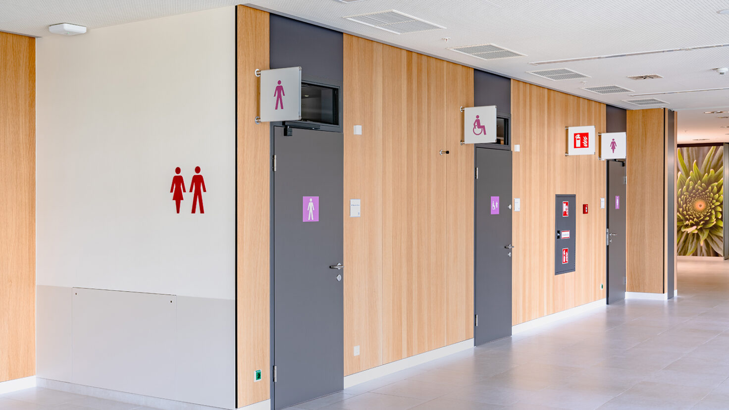 Leitsystem Klinik Floridsdorf WC