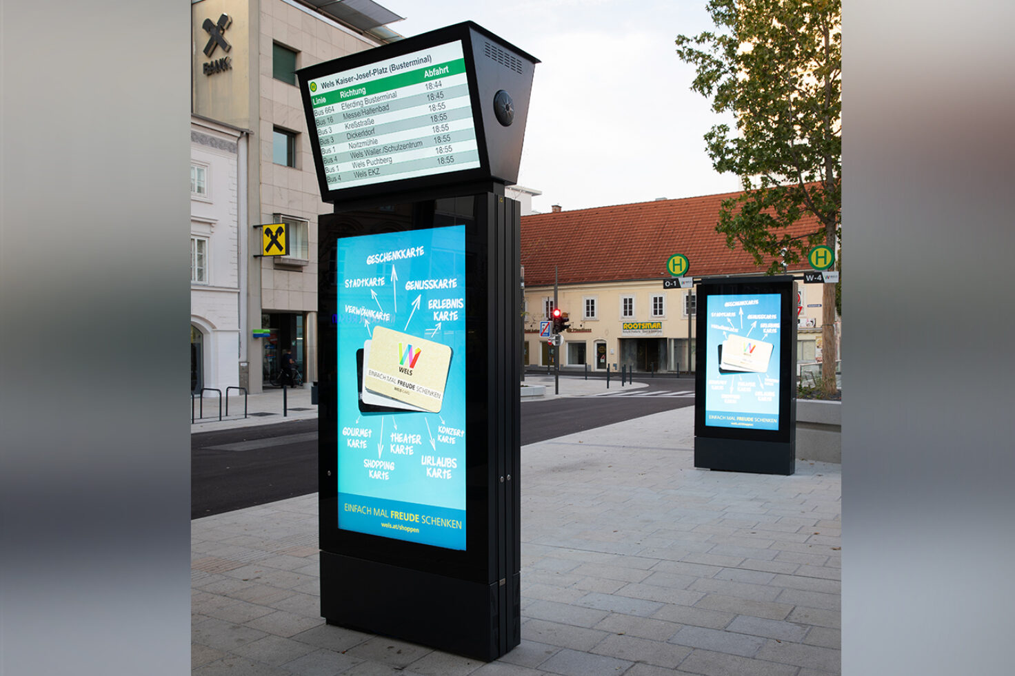 MultiPromo KJ Wels mit Busfahrplan