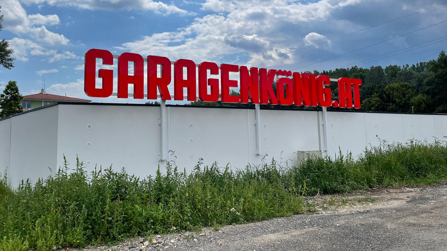 Garagenkönig Leuchtschrift