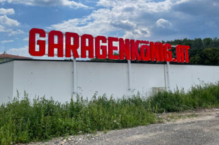 Garagenkönig Leuchtschrift