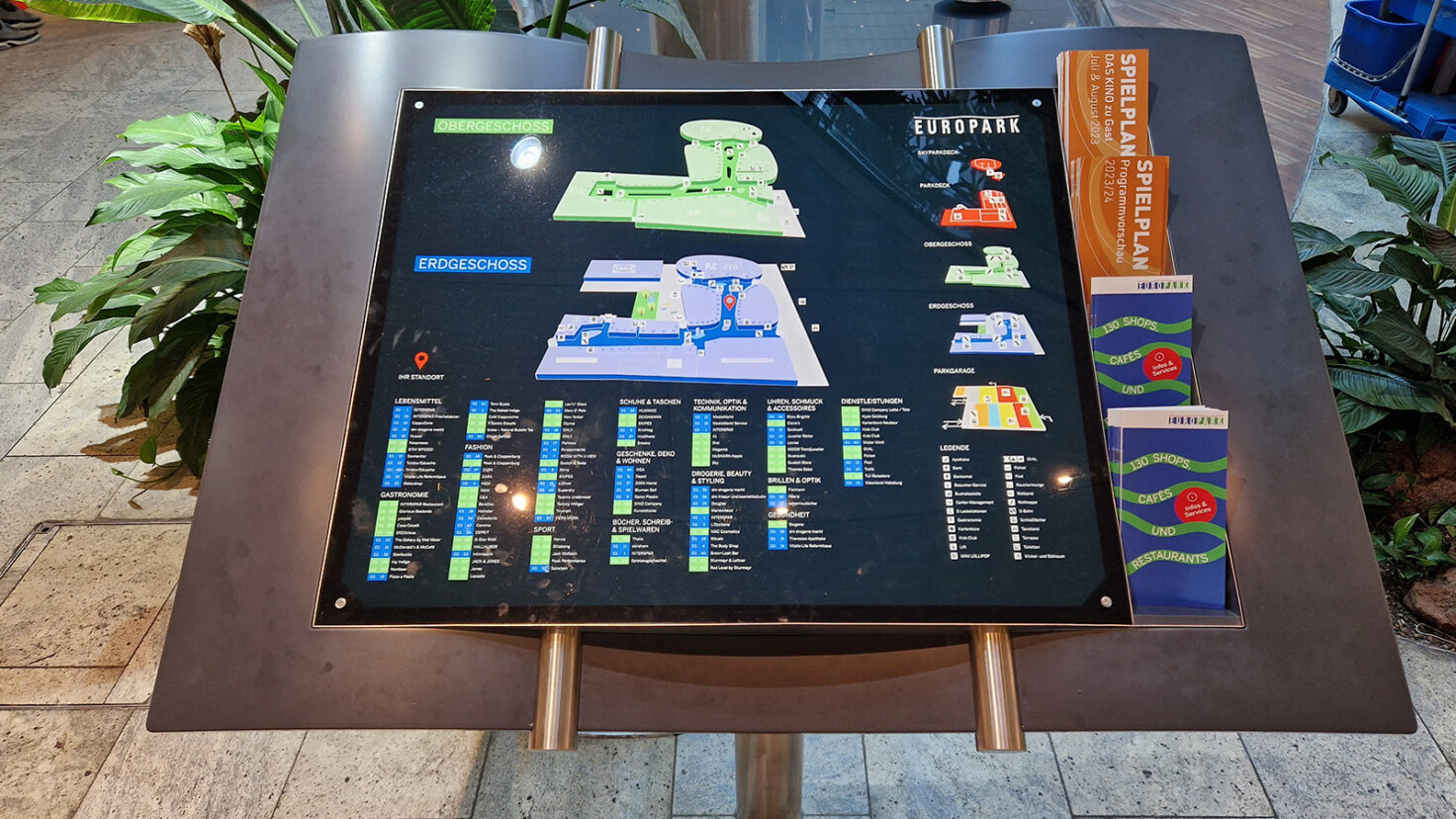 Europark Navigationstisch Detail