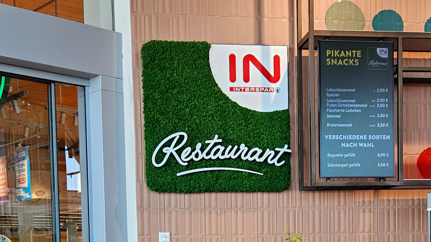 ISP Gaenserndorf Restaurantschild Innen