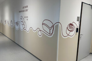 Interspar Bäckerei Wandgestaltung mit Folien