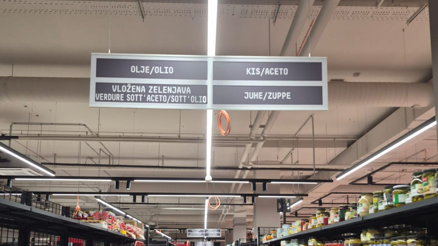 DESPAR Koper Gangbeschilderung