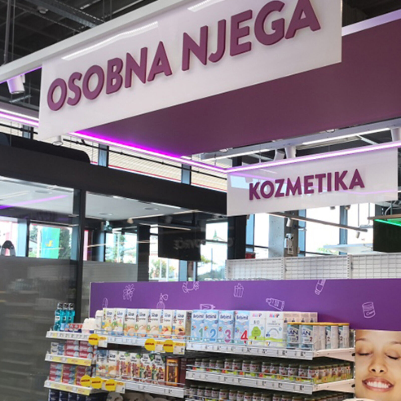 HUBER Signage ganzheitliche Shop-in-Shop-Konzepte
